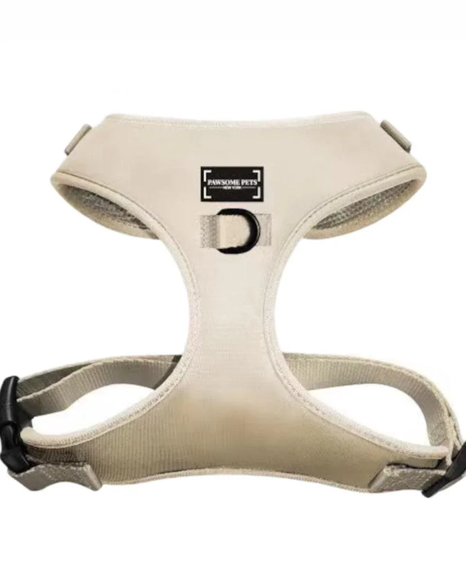 Adjustable Silk Dog Harness, Gold
