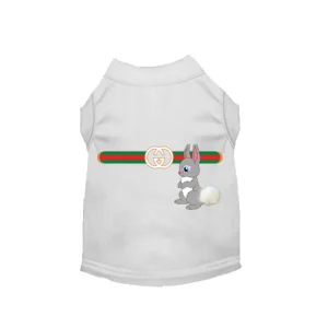 Gucchewi Bunny Dog Shirt - Designer Inspired Dog Clothing by Bark Fifth Avenue
