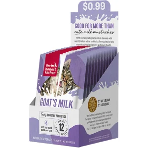 The Honest Kitchen Cat Blend Goat Milk Supplement - Dehydrated Probiotic Formula, 5.2 oz, 12 ct
