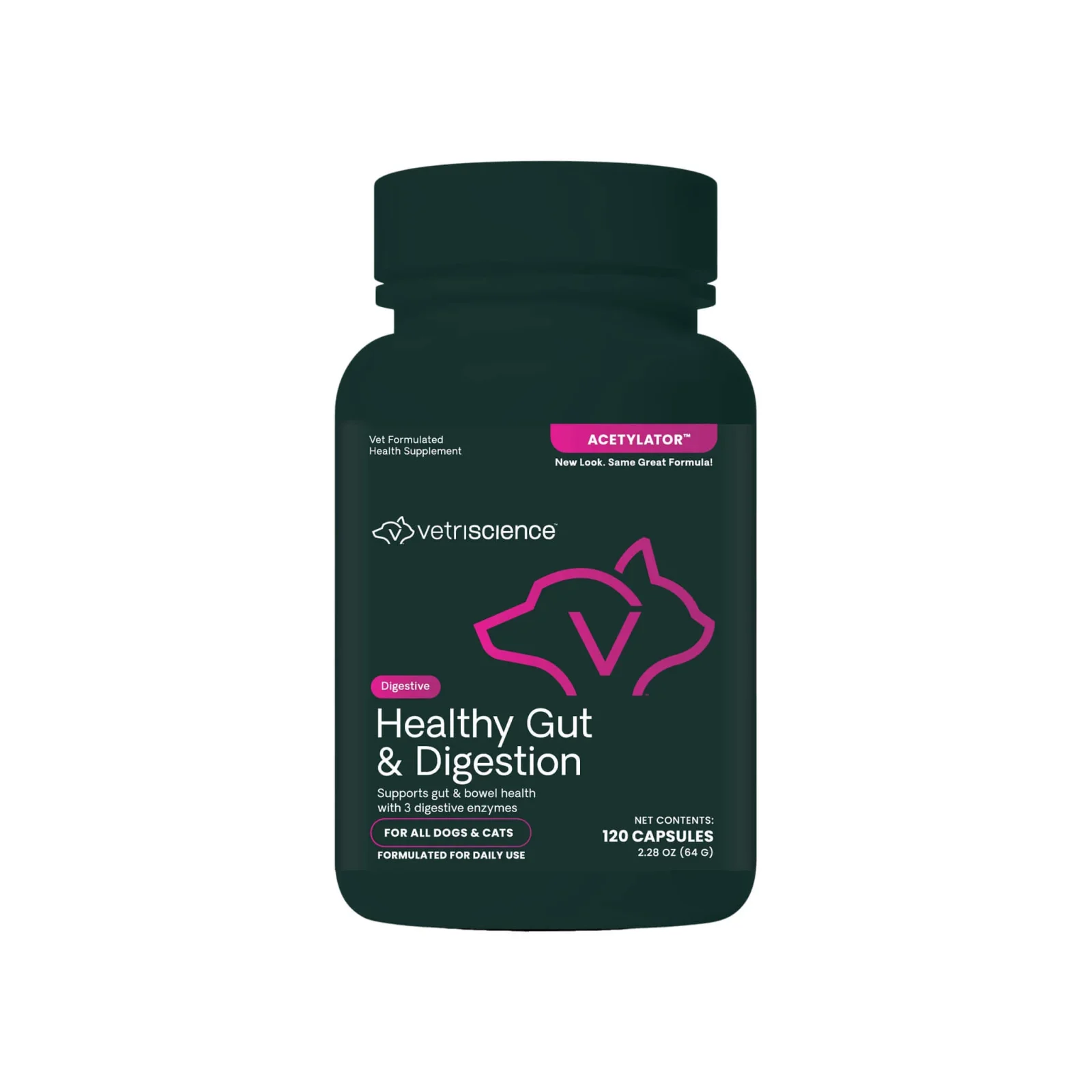 VetriScience Healthy Gut & Digestion Supplement for Dogs & Cats