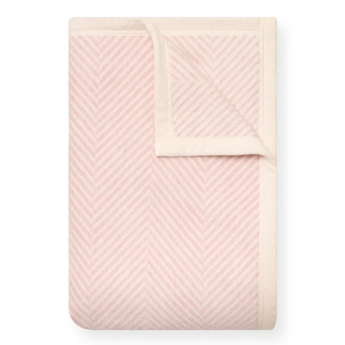 ChappyWrap Harborview Herringbone Ballet Pink Dog Blanket