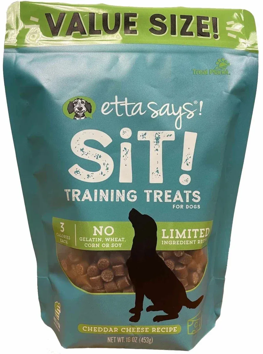 Etta Says! Sit! Dog Training Dog Treats Cheese Recipe Value Bag 16 oz - Image 2