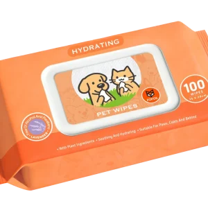 Fofos Lavender Scented Hydrating Wipes for Dogs and Cats