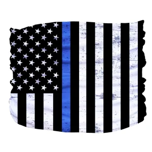 Thin Blue Line Pup Scruff - Slip-On Dog Neck Scarf