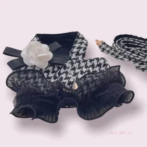 Houndstooth Tutu Dog Harness and Dog Leash