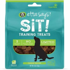 Etta Says! Sit! Dog Training Dog Treats Cheese Recipe 6 oz