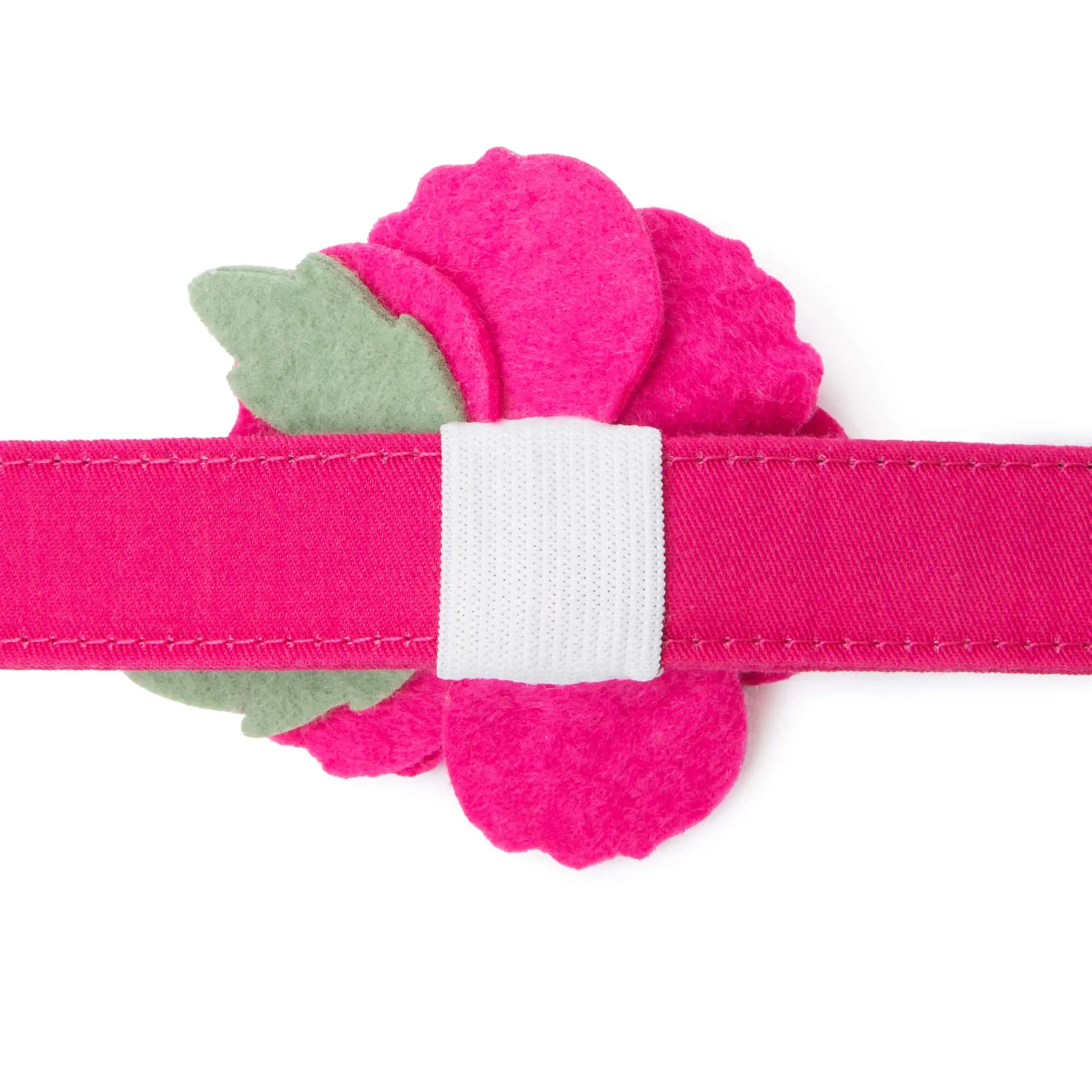 Hot Pink Peony Dog Collar Flower Set - Image 2