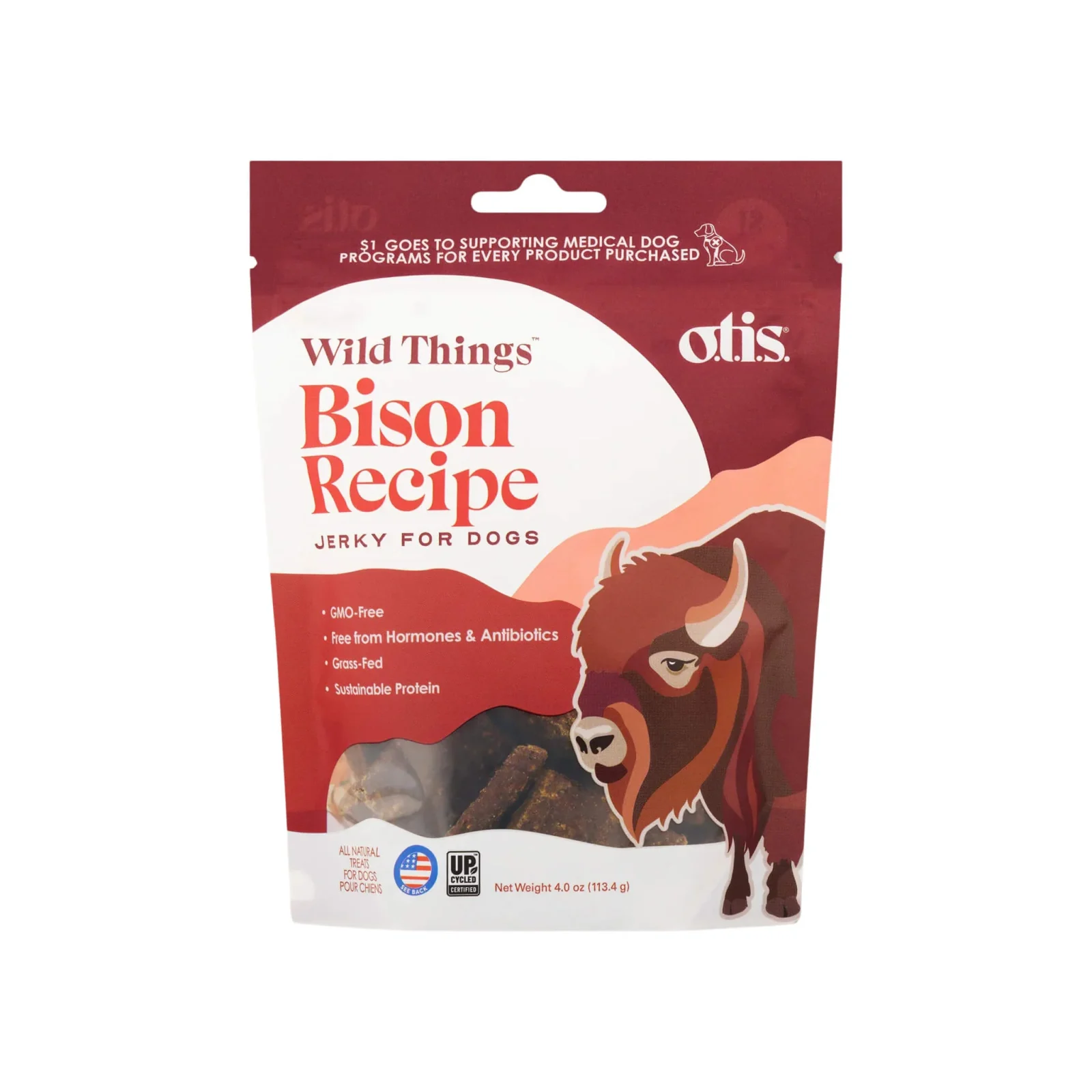 O.T.I.S. Wild Things Jerky Treats for Dogs