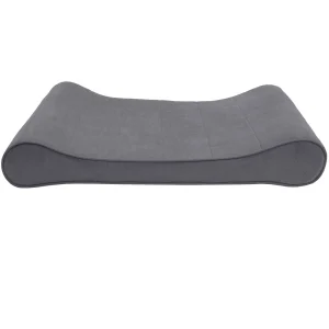 Furhaven Microvelvet Luxe Lounger Gel Top Pet Bed - Gray (Jumbo Plus)