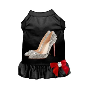 Give Me All The Sparkle Dress - Sleeveless Ruffle Dog Dress by Bark Fifth Avenue