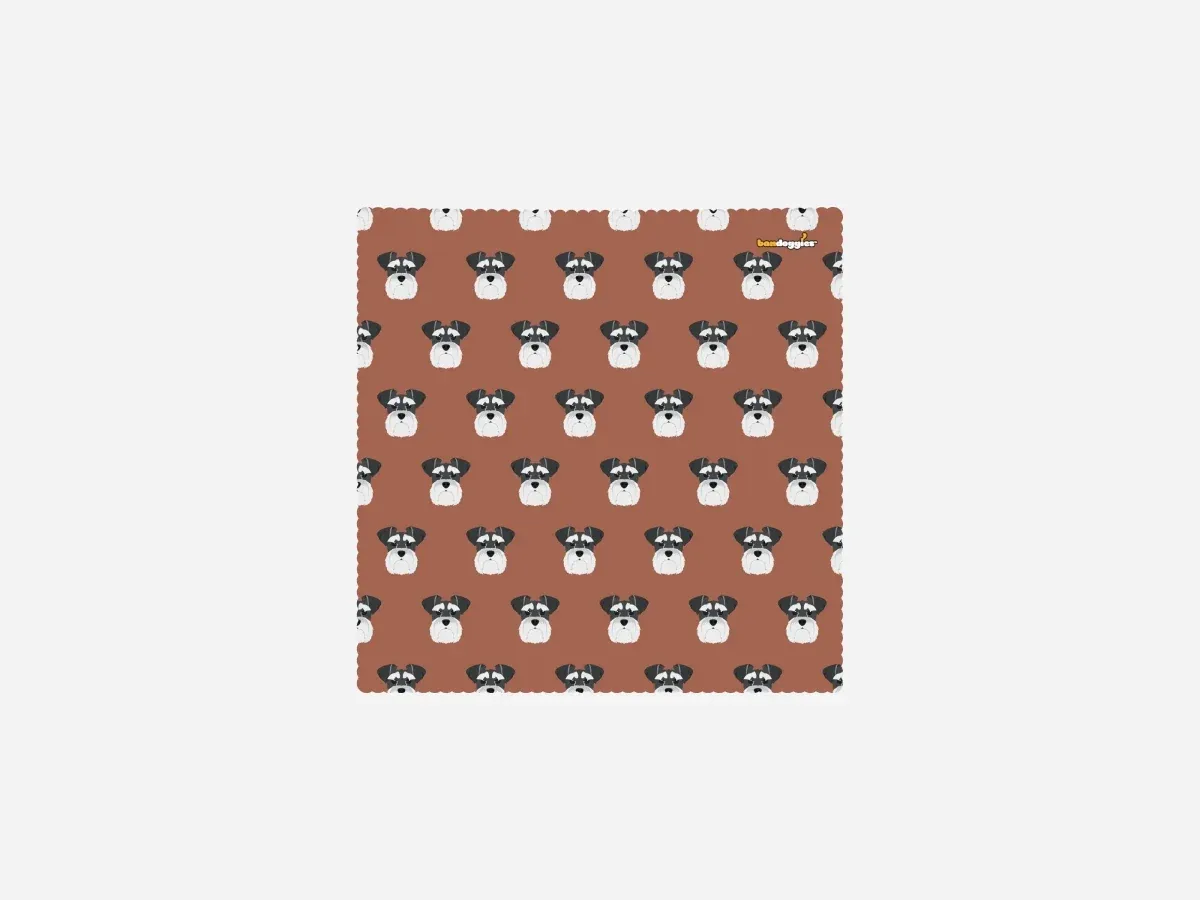 Schnauzer Microfiber Cleaning Cloth