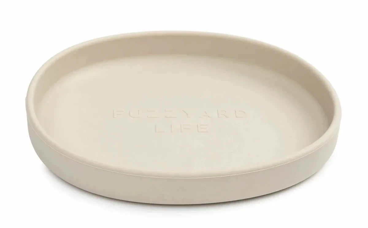 FuzzYard Life Silicone Cat Dish, Sandstone - Image 2