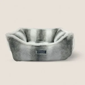 Nandog Pet Gear NANDOG Cloud Reversible Bed, Black & white chinchilla
