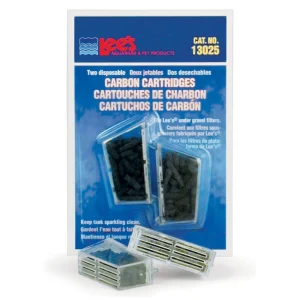 Lee's Aquarium & Pet Products Carbon Cartridges for Under Aquarium Gravel Filters, 2-Count