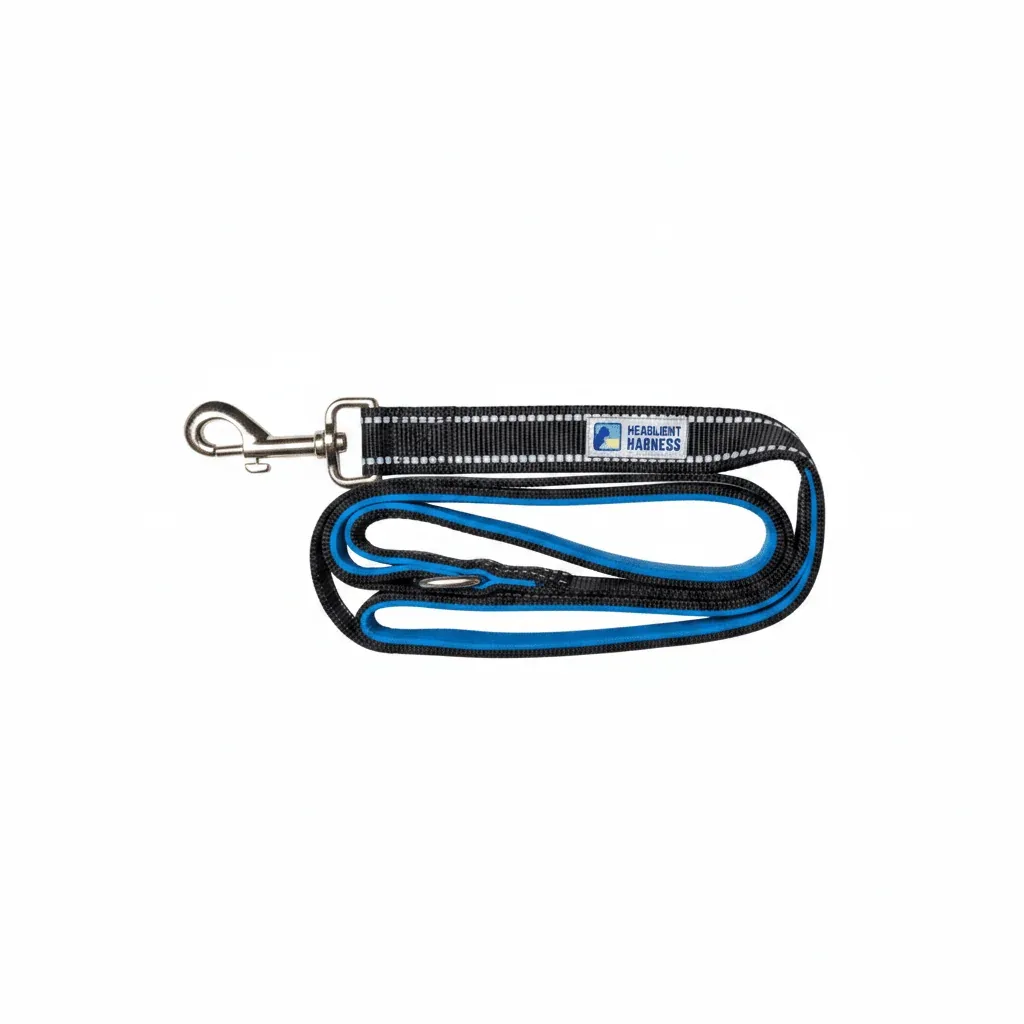 Headlight Dog Harness Double Handle Reflective Dog Leash - 6 ft, 5 Colors - Image 2