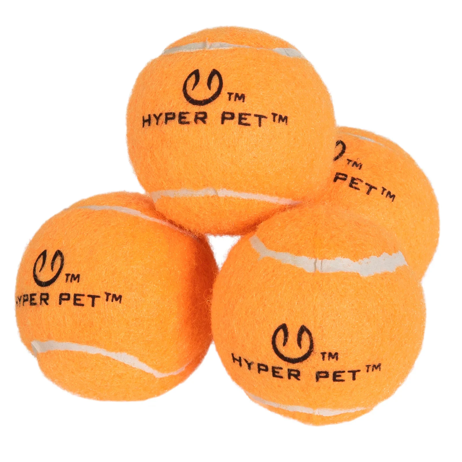 Hyper Pet Mini Orange Tennis Balls 4-Pack - Image 2
