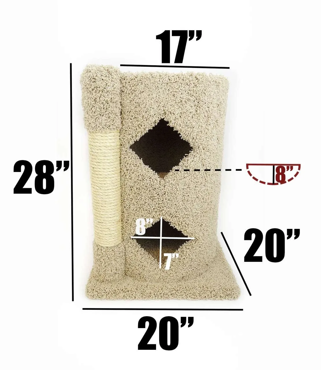 Premier 2-Story Solid Wood Cat Cavern - Image 2