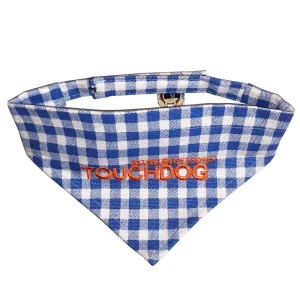 Touchdog Designer Hook-and-Loop Pet Bandana - Blue