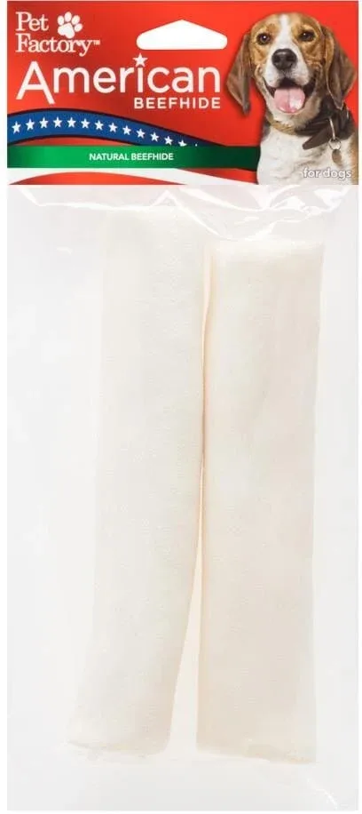 Pet Factory American Beefhide Rolls Natural Dog Chews