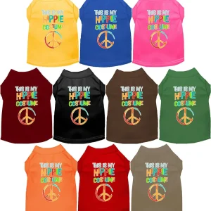 Fun Party and Halloween Cat or Dog Shirt for Pets "Hippie Costume"