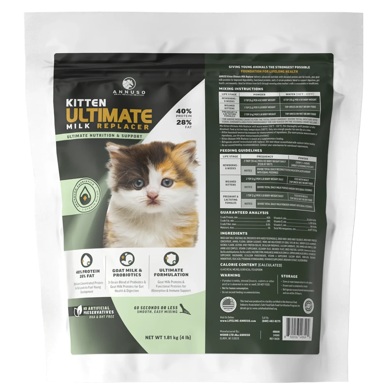 Annuso Ultimate Kitten Milk Replacer - Image 2