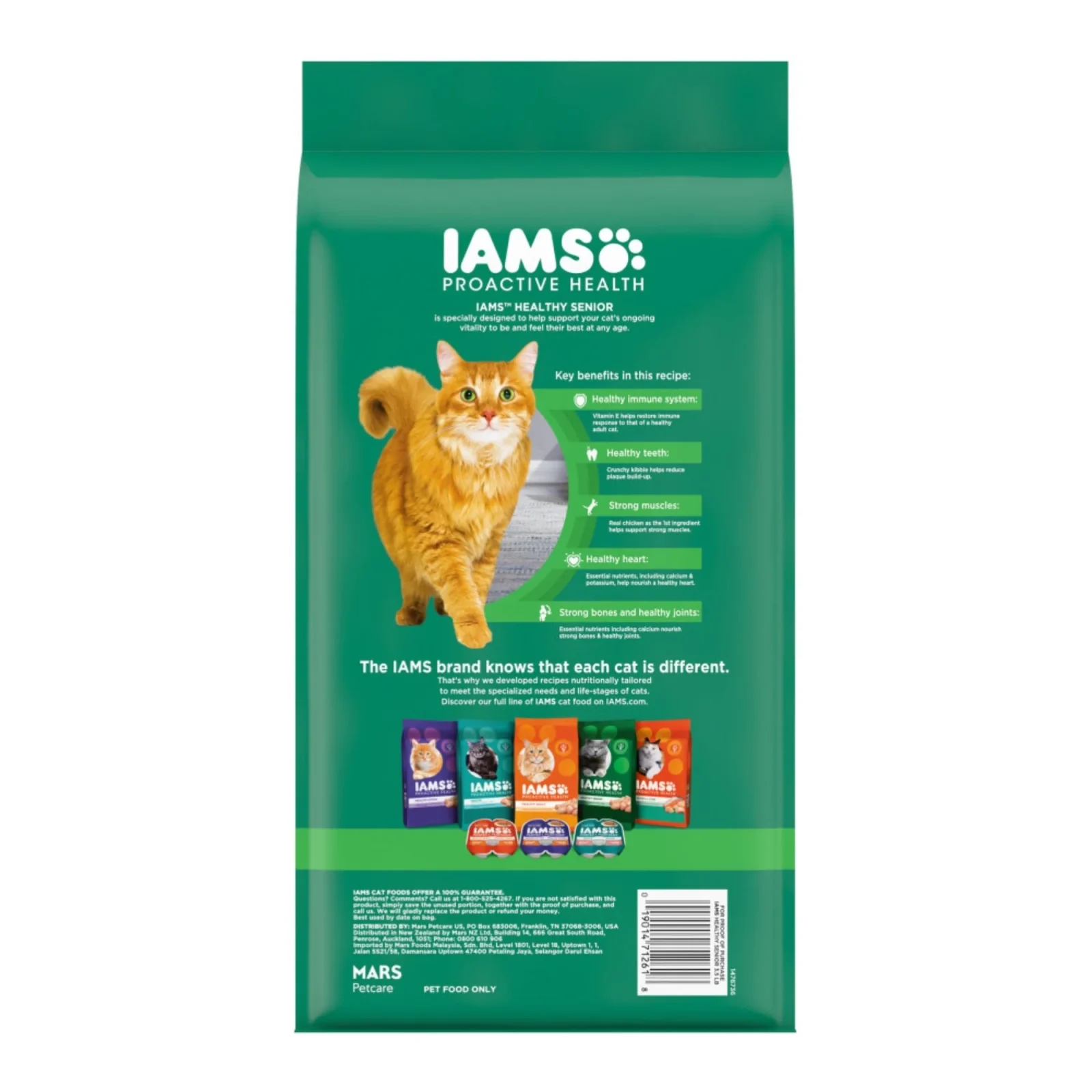 IAMS Proactive Health Senior Dry Cat Food Chicken 3.5 lb - Image 2