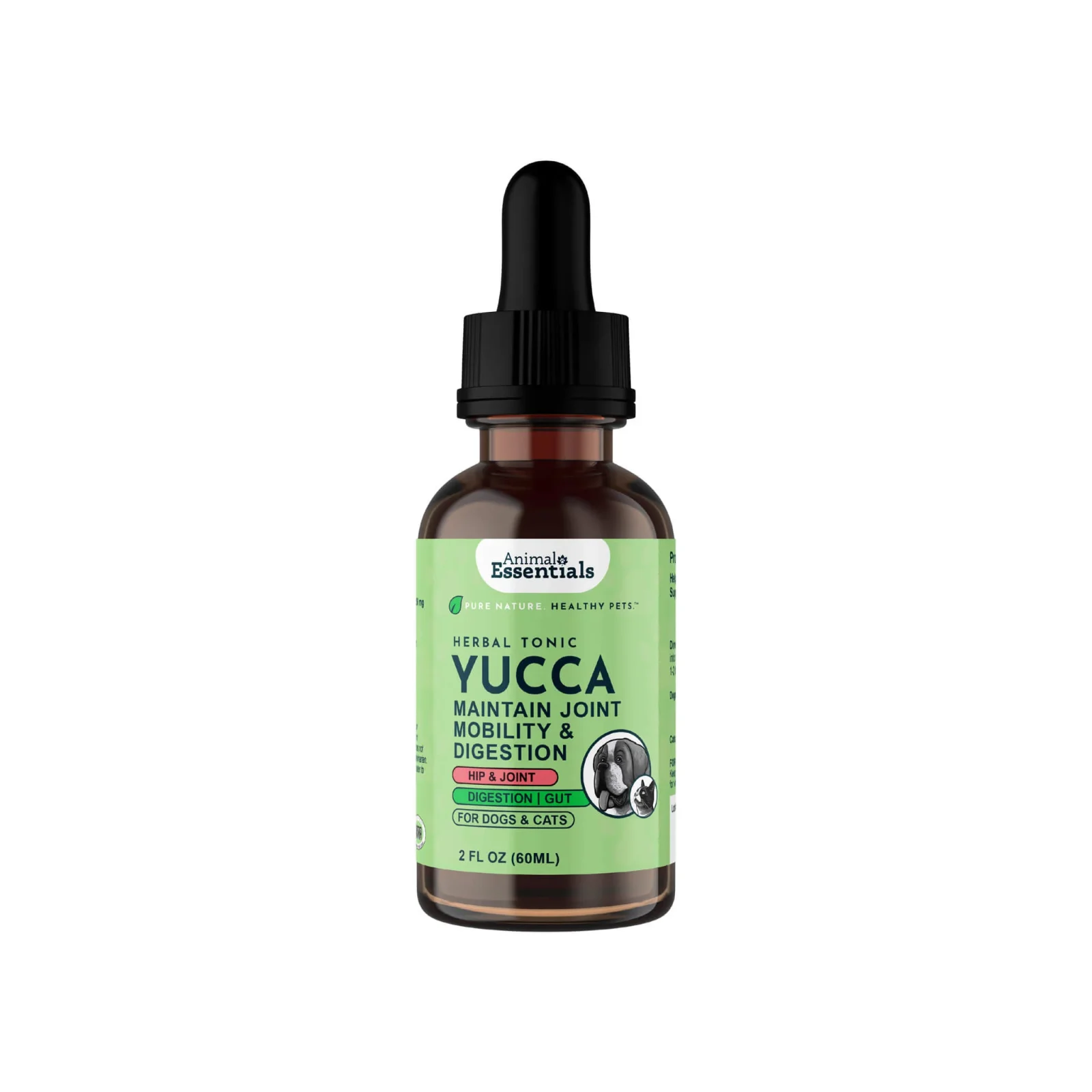 Animal Essentials Yucca Joint & Digestion Herbal Extract Liquid for Dogs & Cats - Image 2