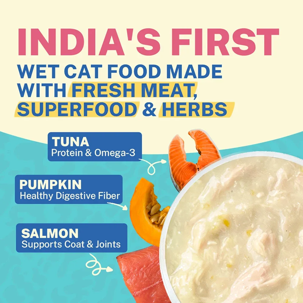 Smylo Kitten Tuna Salmon, Pumpkin, Fresh & No-Preservative Wet Cat Food - Image 2
