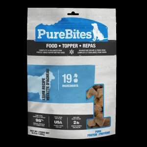 Purebites Lamb Broccoli and Apples Recipe Freeze-Dried Raw Dog Food Topper Pouch