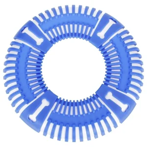 Pet Life ® 'Denta-Bark' Sporty Durable Flexible Toss and Fetch Frisbee Oral Hygiene Pet Dog Toy