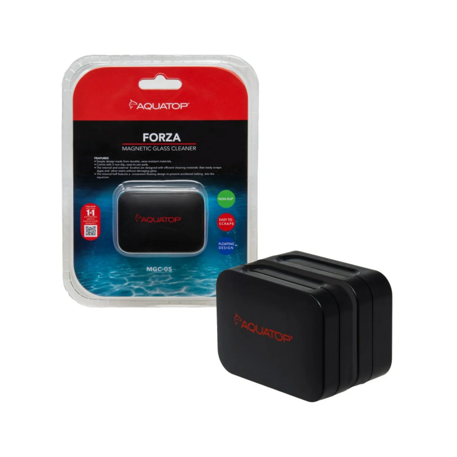 AquaTop Forza Magnetic Glass Cleaner For Glass 3/161/4 in