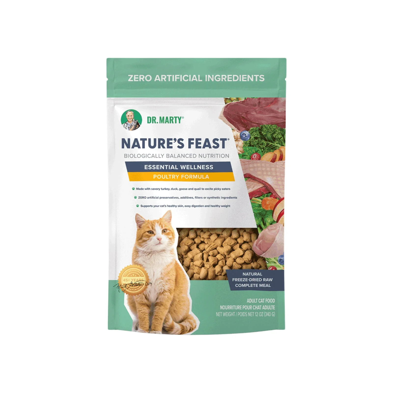 Dr. Marty Nature's Feast Essential Wellness Freeze Dried Cat Food - Image 2