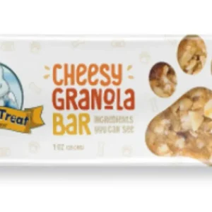 Yeti Cheesy Granola Bar Training Dog Treats - All-Natural Digestible Rewards, 20-Count