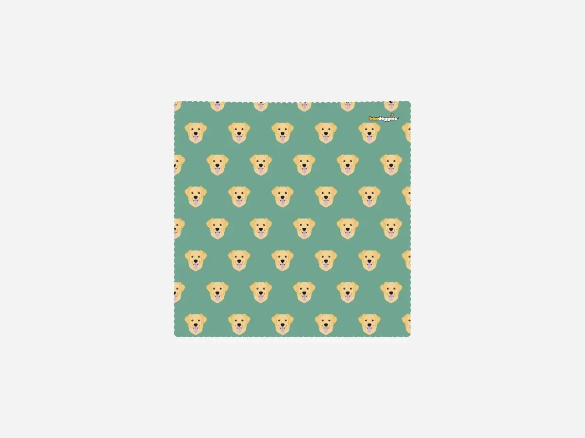 Golden Retriever Microfiber Cleaning Cloth