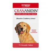 Nutramax Crananidin Cranberry Extract Urinary Tract Health Supplement for Dogs
