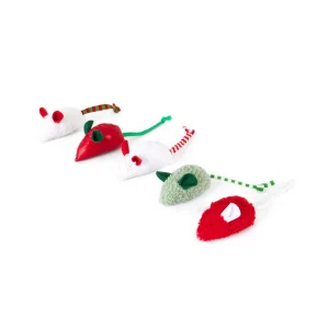 Quirky Kitty® Holiday Mice 5-Pack Cat Toys