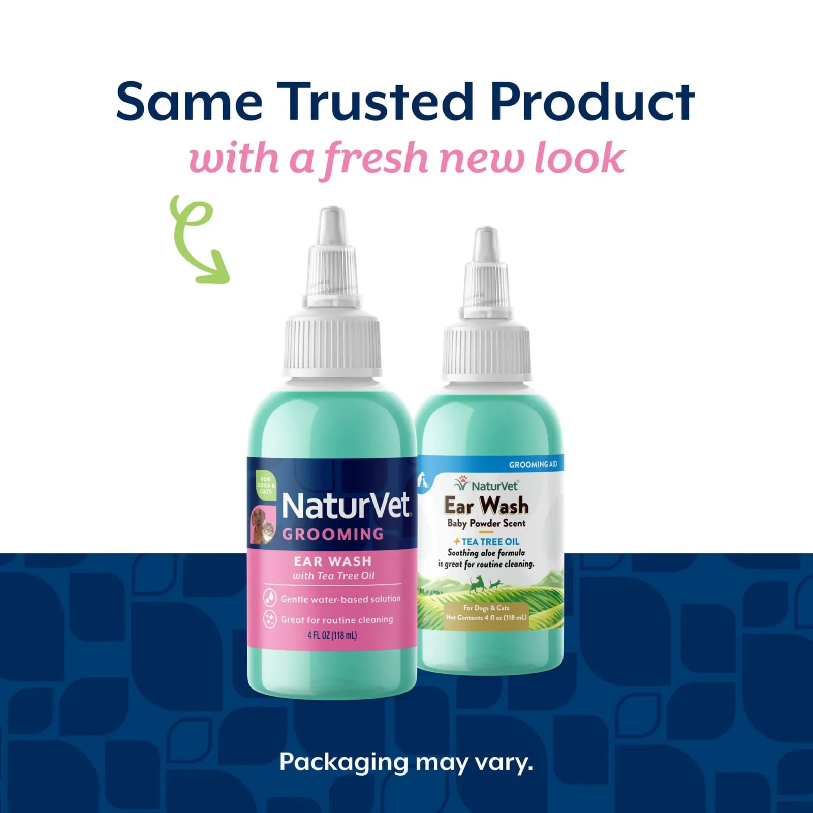 NaturVet Baby Powder Scented Ear Wash Plus Tea Tree Oil for Dogs & Cats - Image 2