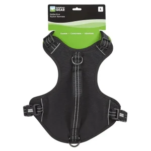GG Reflective Nylon Harness Large Blk
