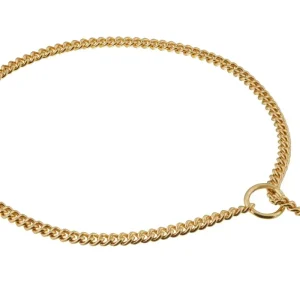 Slip Curve Show Chain Dog Collar (14 in x 1.4 mm)