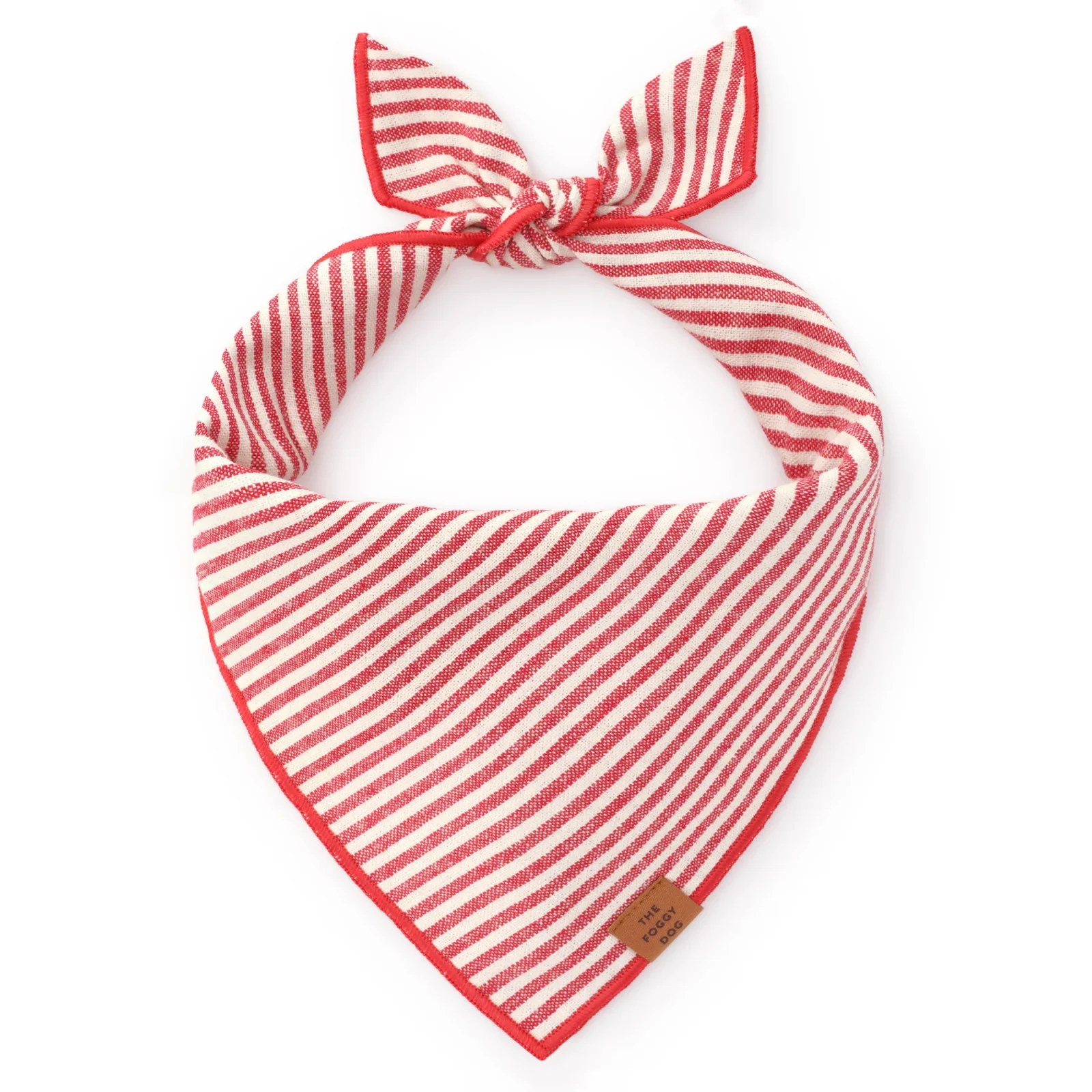 Red Stripe Dog Bandana - Image 2