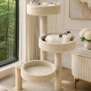 XXL Heavy Duty Cat Tree with Large Round Perches for Big Cats