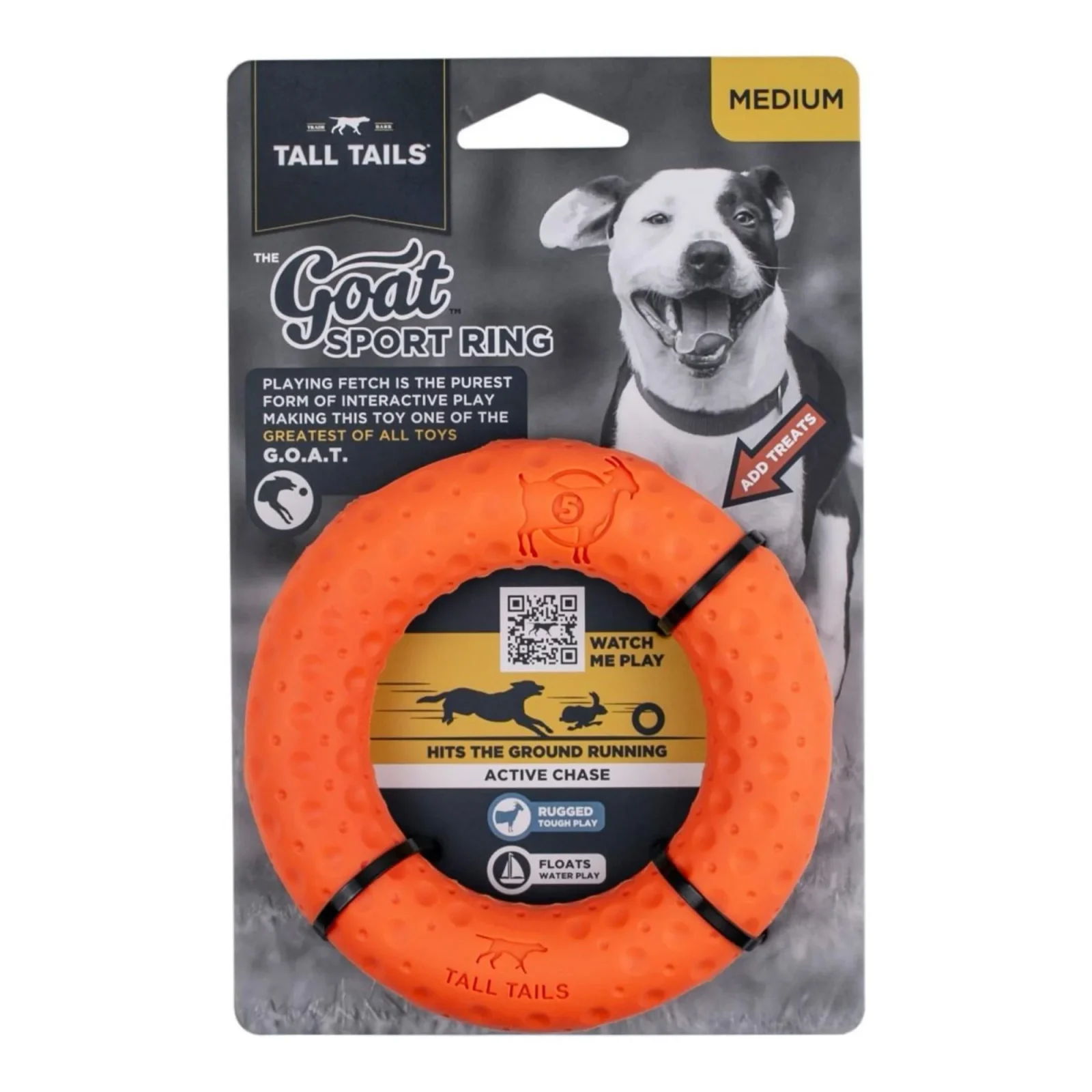 Tall Tails Dog Goat Ring Orange 5 in - Image 2