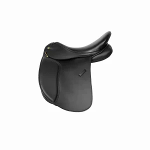 Vegan Dressage Saddle - Premium Synthetic Leather Horse Saddle for Equestrians