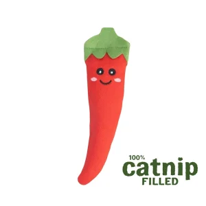 Talking Dog Club Red Chilli with 100% Catnip Toy for Cats (Red)