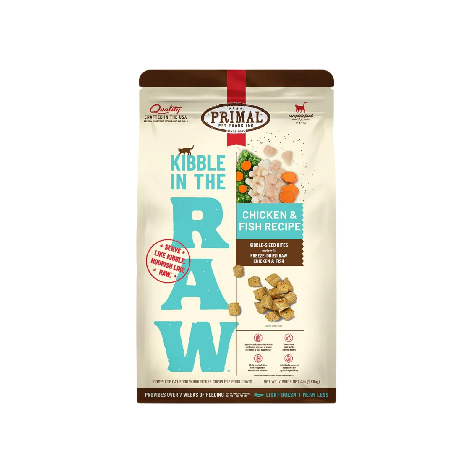 Primal Feline Kibble in the Raw Freeze Dried Cat Food - Image 2