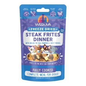 Weruva Dog Freeze-Dried Steak Frites Dinner Dog Food, 1 oz