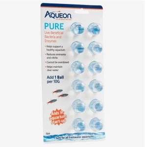 Aqueon PURE Live Beneficial Bacteria 12 ct, 6 ct, 10 gal