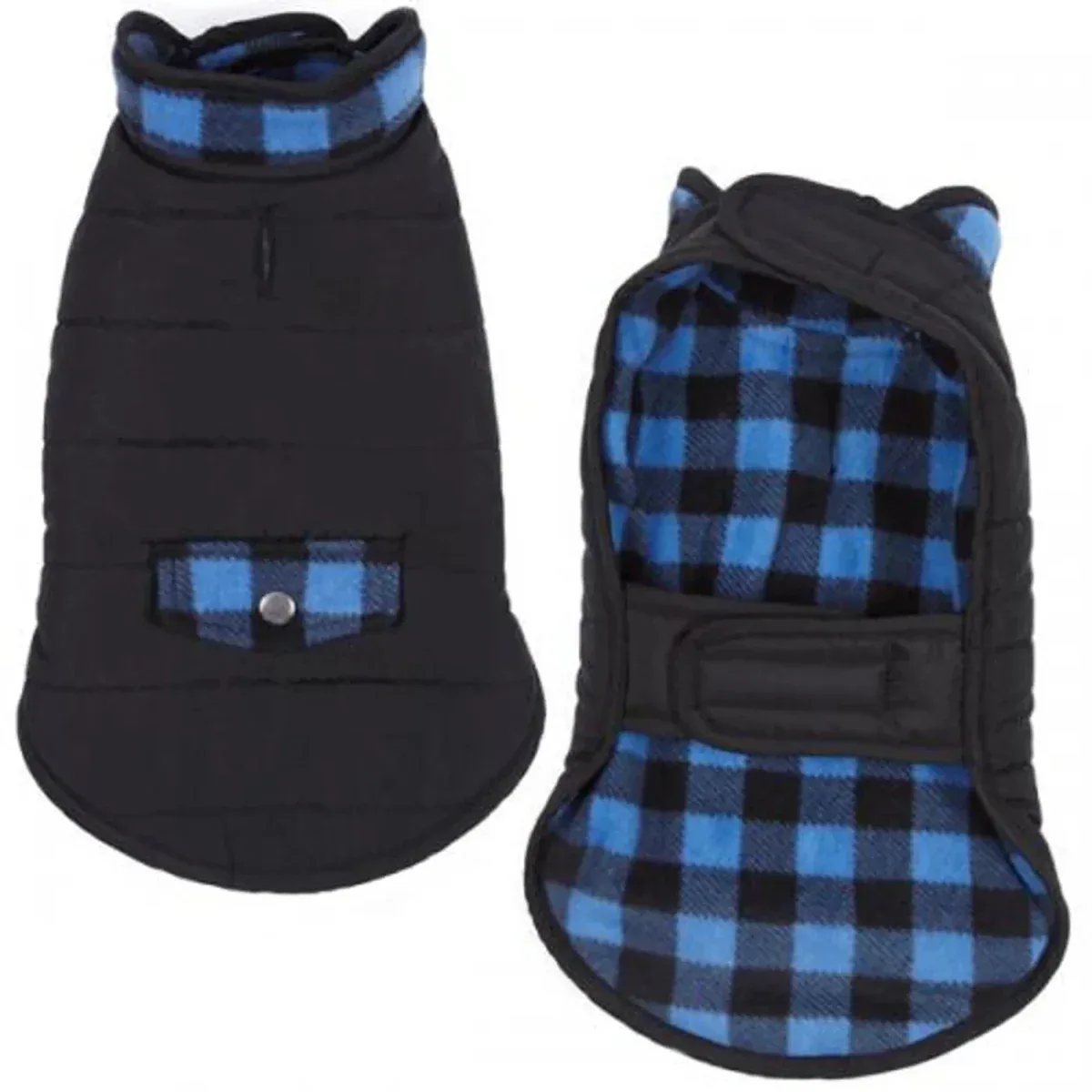 Casual Canine Reversible Dog Coat - Blue - Image 2