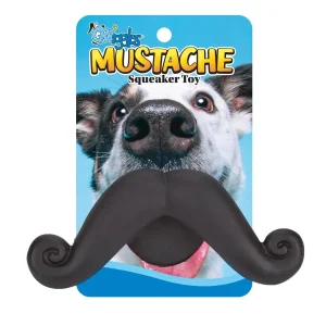 Grriggles Mustache Squeaker Dog Toy