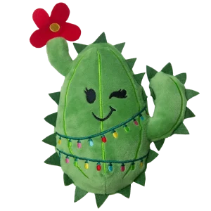 SnugArooz Cactus with Christmas Lights